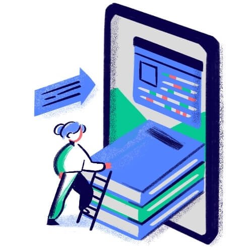 Illustration representing simple, reliable website hosting designed to support business websites and ongoing SEO work